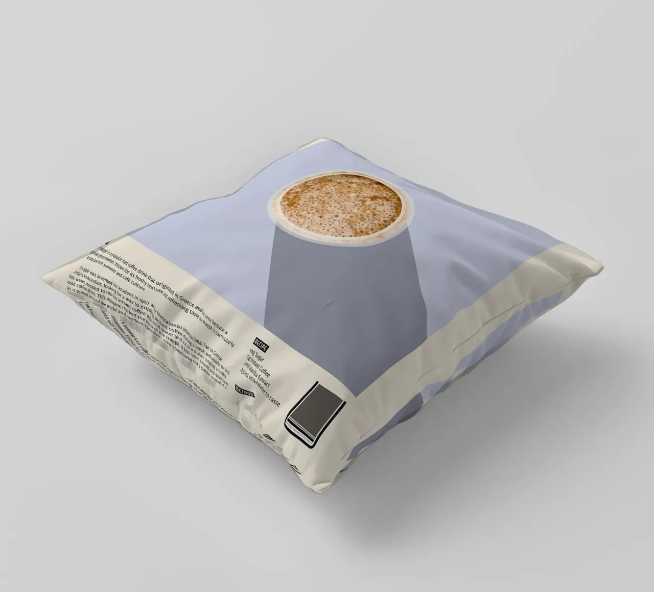 Poster del caffè Frappe cuscino da stewar