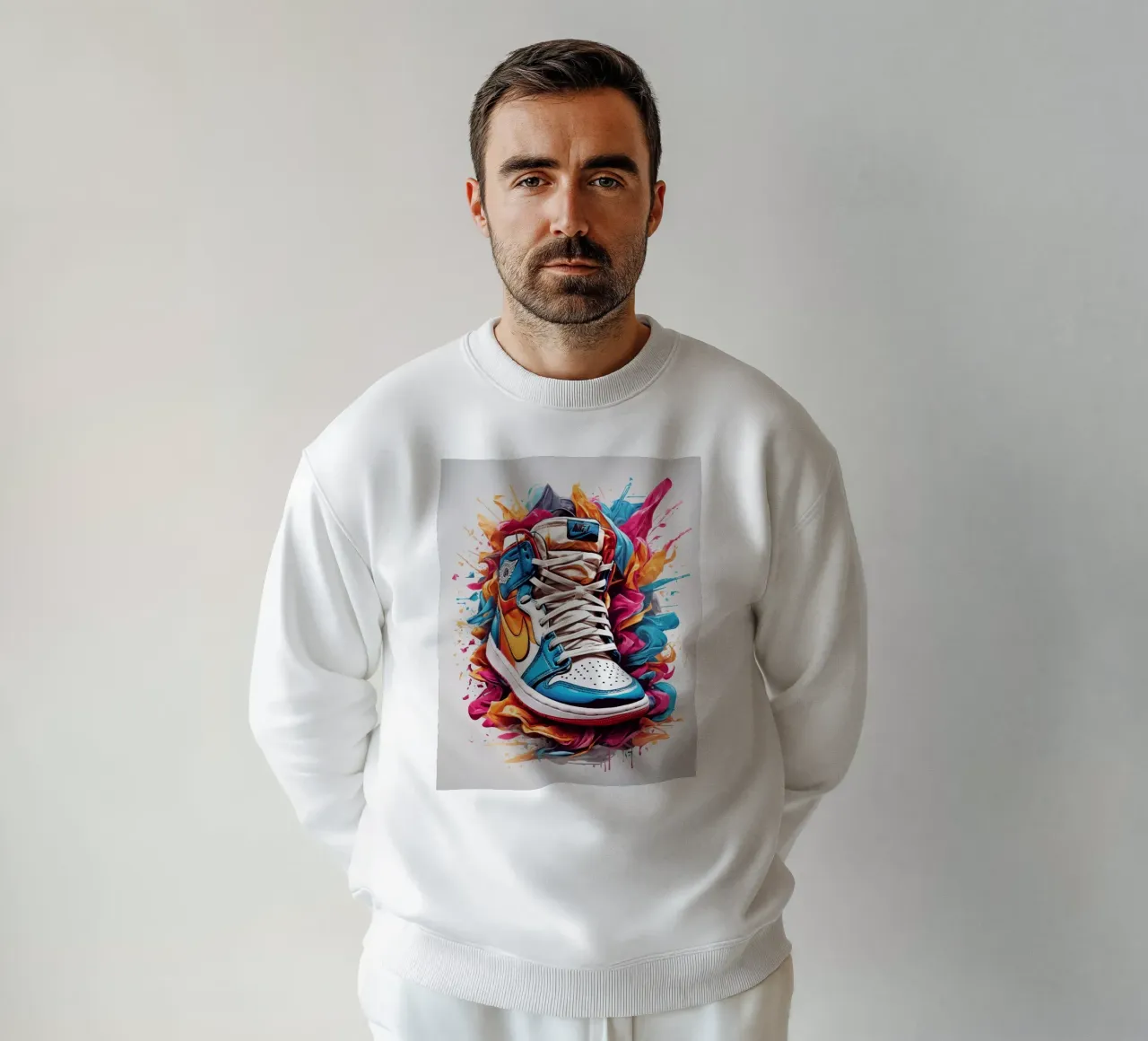 Scarpa da basket in acquerello felpa da ARTVI-SHOP