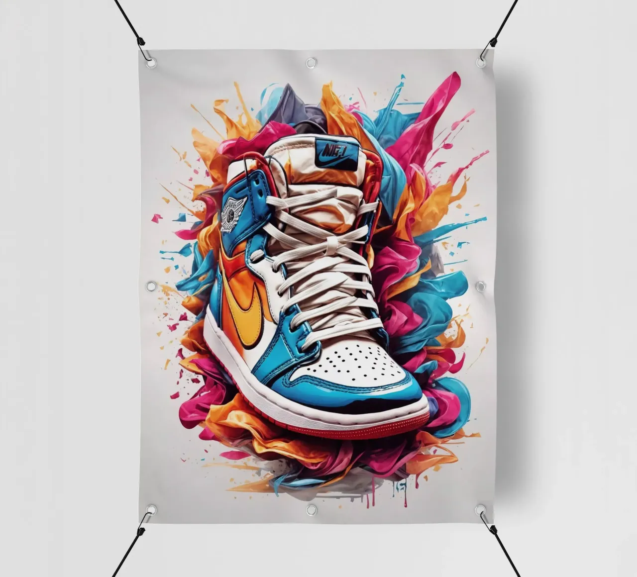 Scarpa da basket in acquerello telo in pvc da ARTVI-SHOP