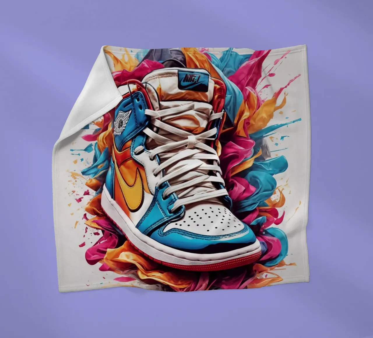 Scarpa da basket in acquerello coperta in pile da ARTVI-SHOP