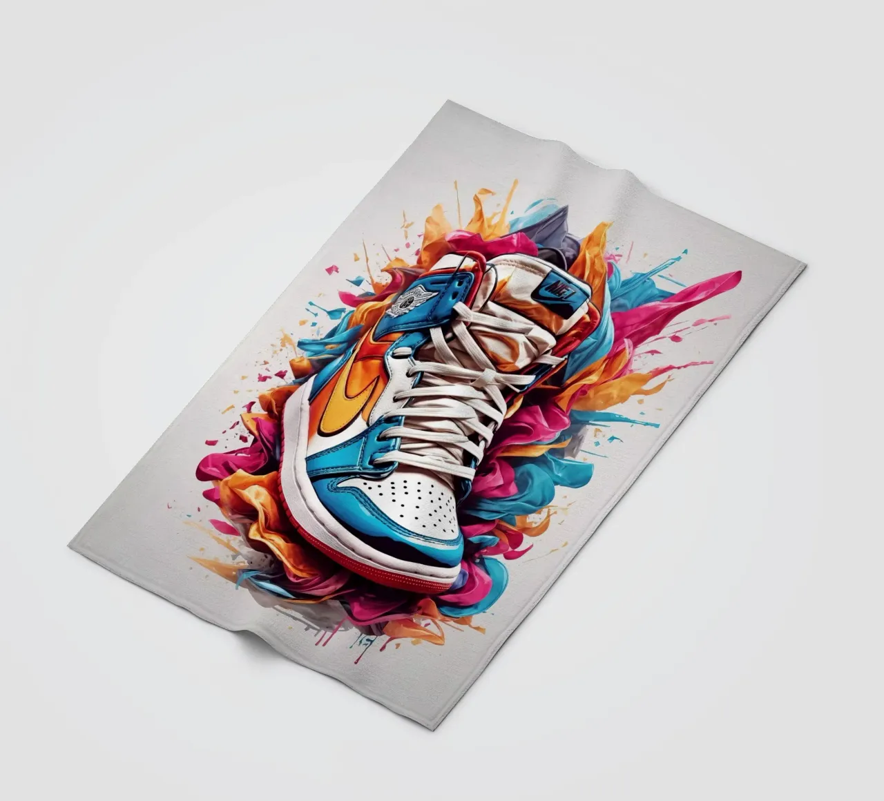 Scarpa da basket in acquerello coperta in pile da ARTVI-SHOP