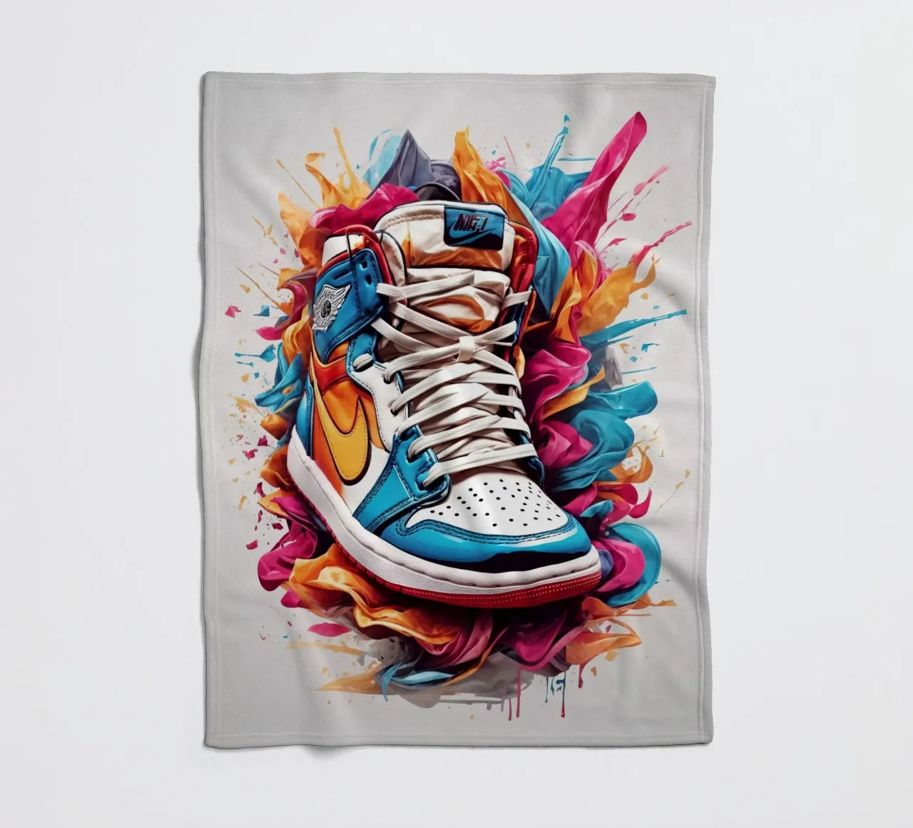 Scarpa da basket in acquerello coperta in pile da ARTVI-SHOP
