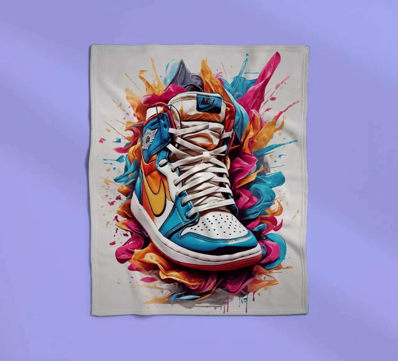 Scarpa da basket in acquerello coperta in pile da ARTVI-SHOP