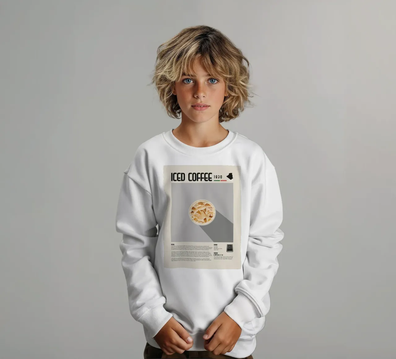 Poster sul caffè freddo felpa bambino da stewar