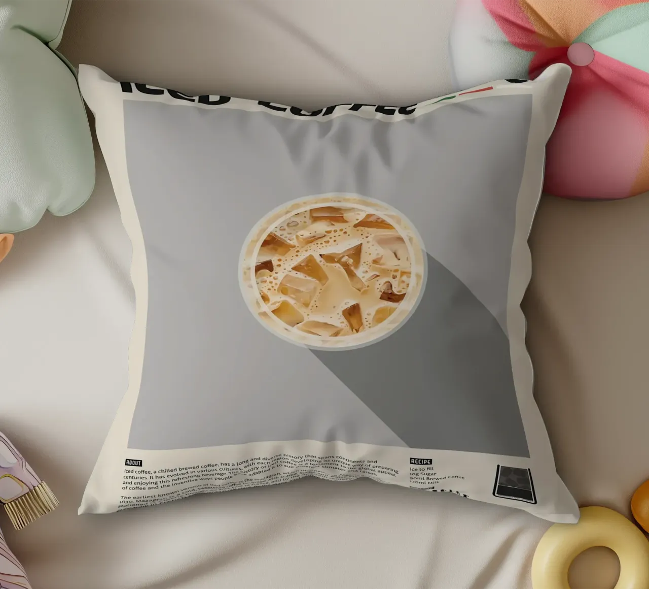 Poster sul caffè freddo cuscino da stewar