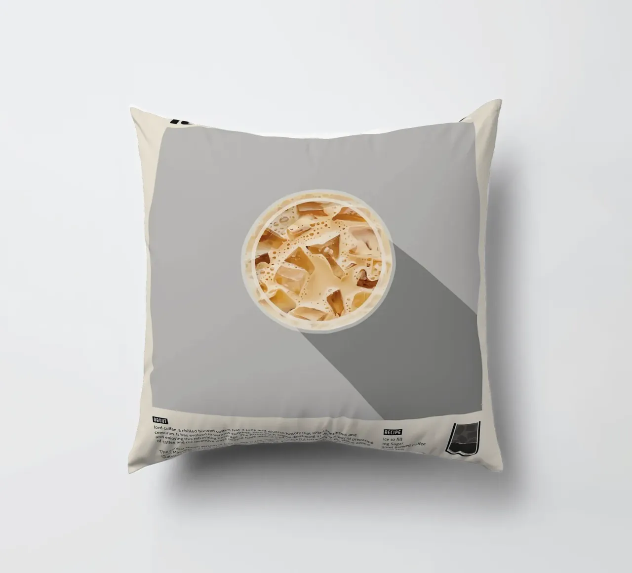 Poster sul caffè freddo cuscino da stewar