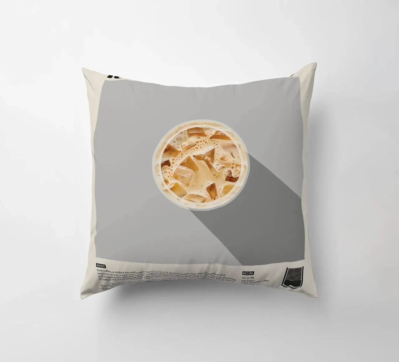 Poster sul caffè freddo cuscino da stewar