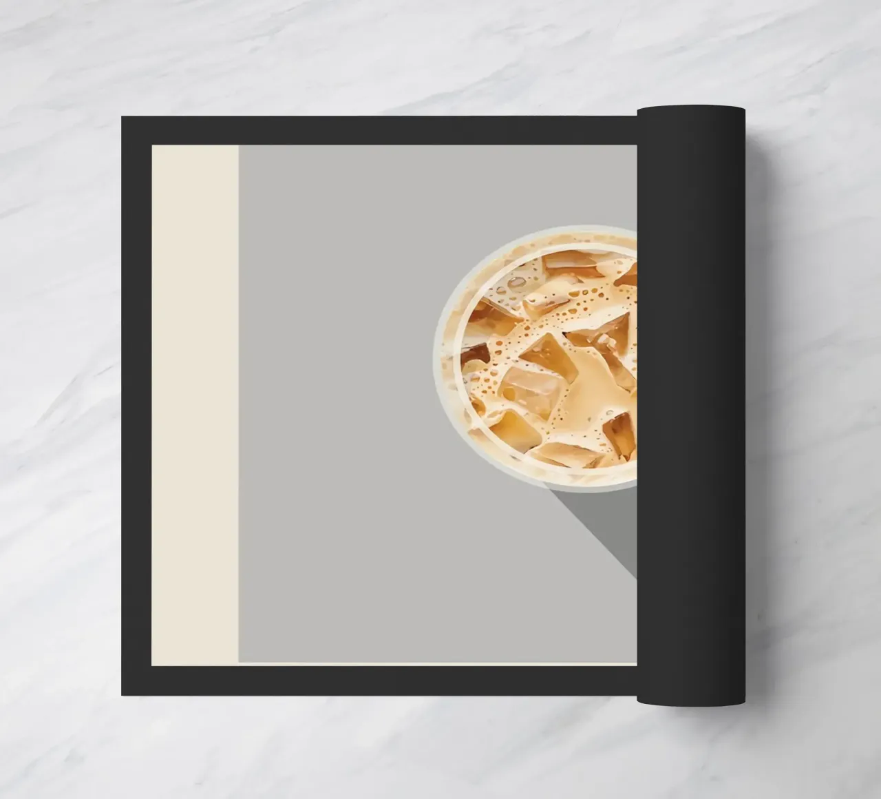Poster sul caffè freddo zerbino da stewar