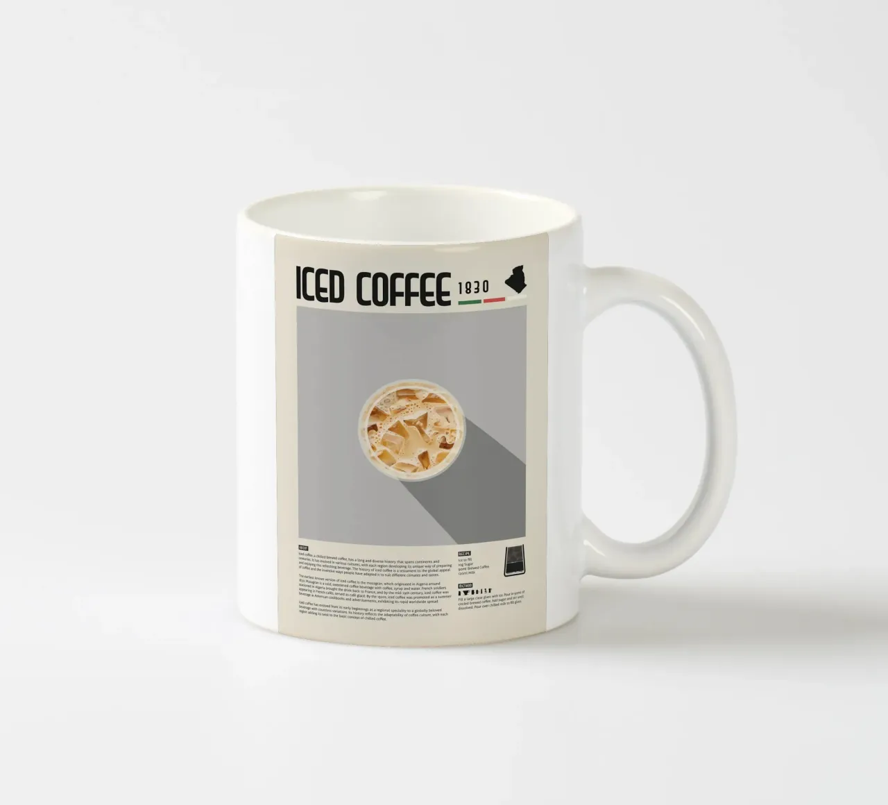 Poster sul caffè freddo tazza in ceramica da stewar