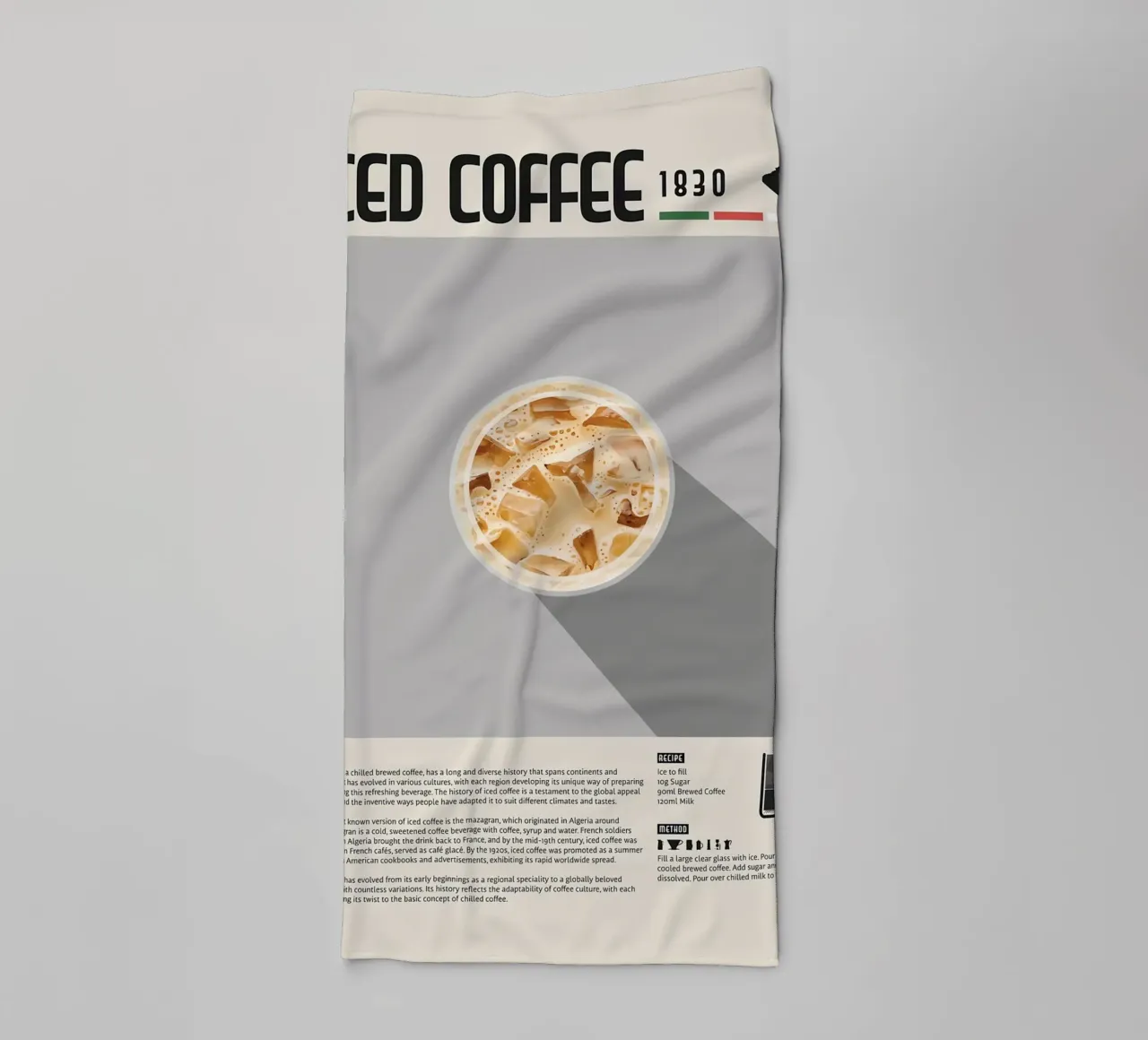 Poster sul caffè freddo asciugamano da bagno da stewar