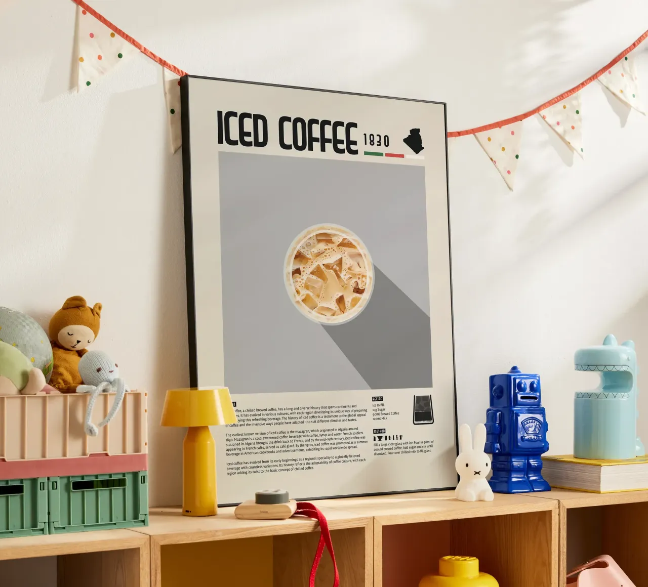 Poster sul caffè freddo alluminio dibond da stewar