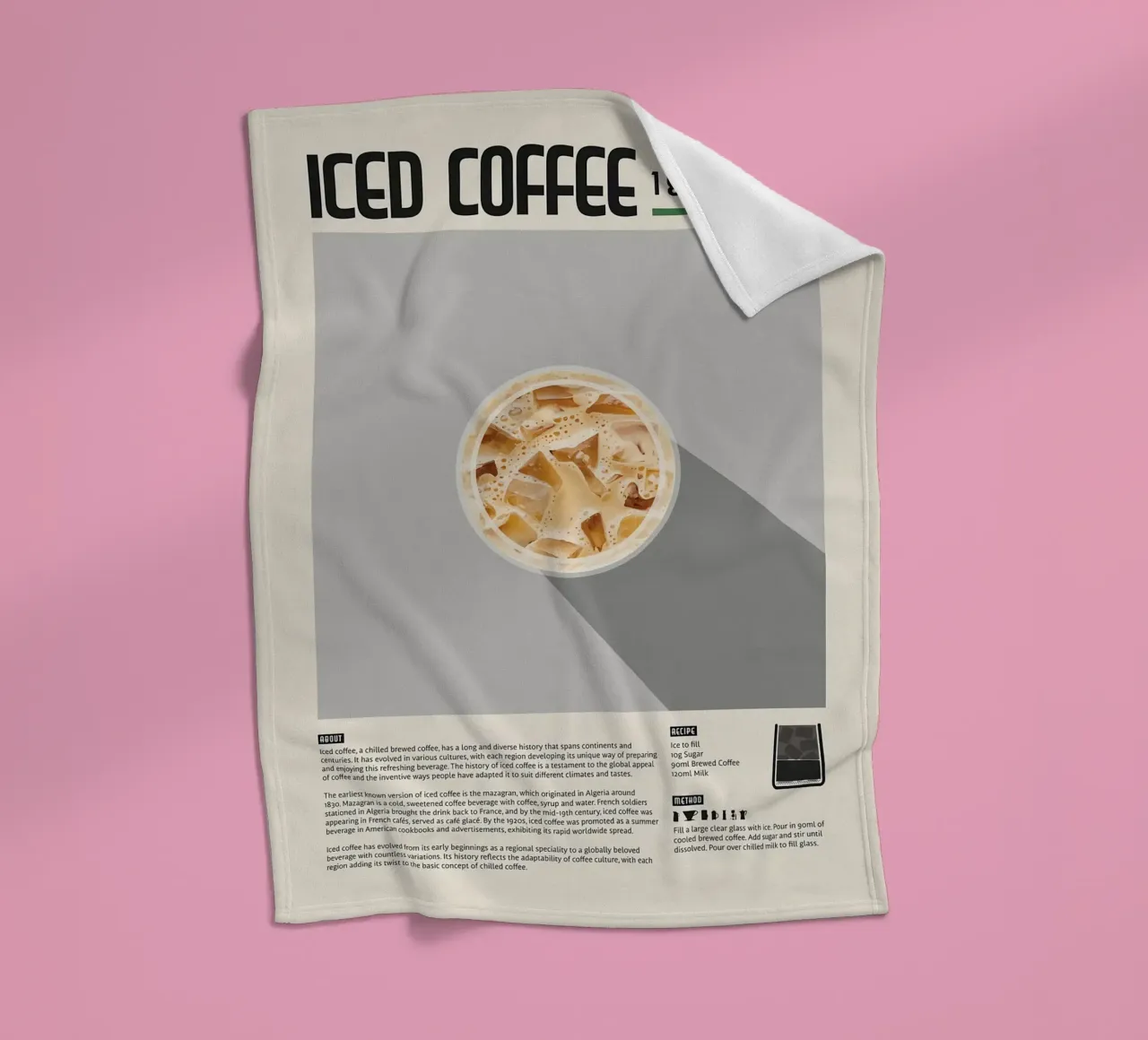 Poster sul caffè freddo coperta in pile da stewar