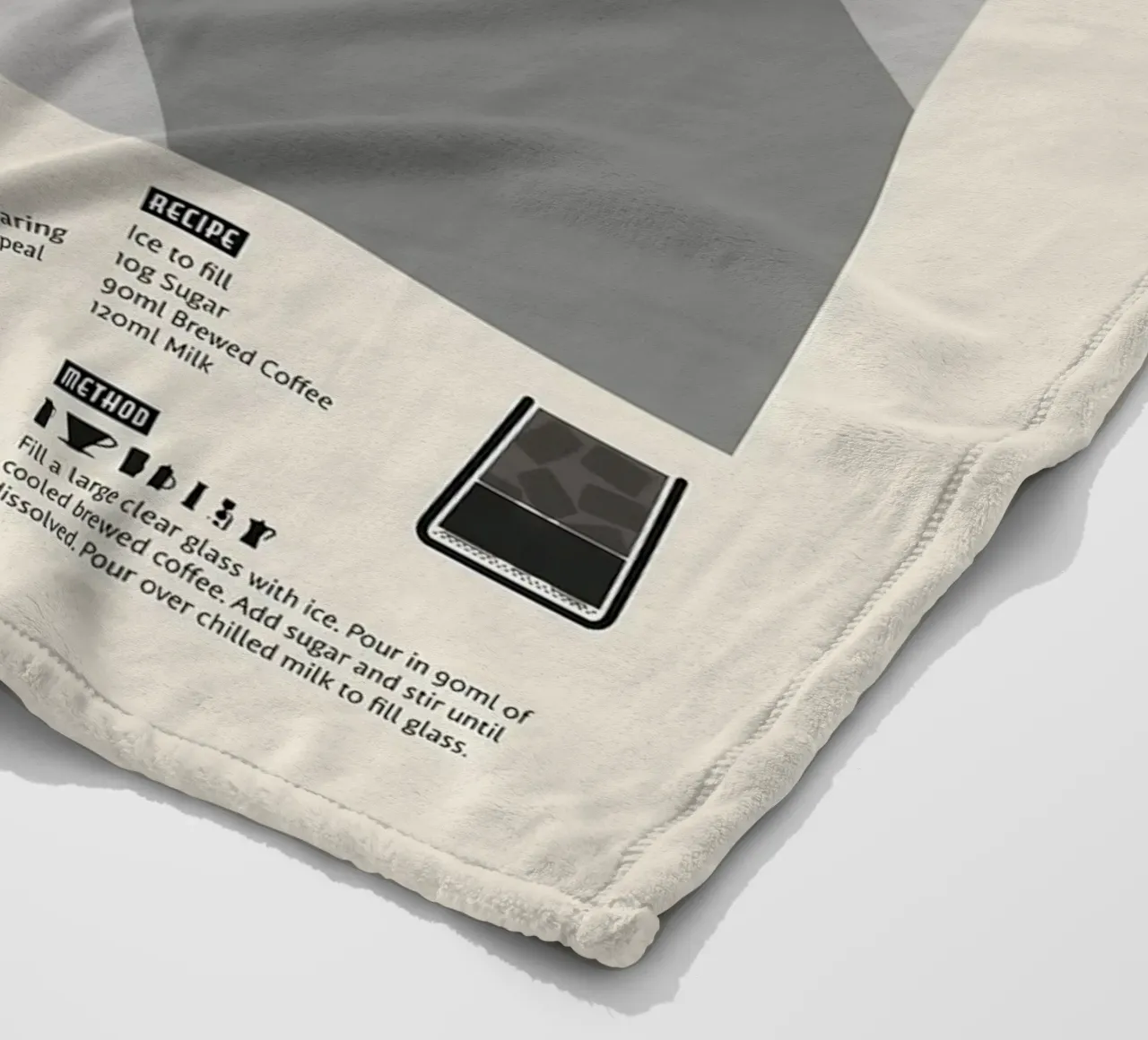 Poster sul caffè freddo coperta in pile da stewar