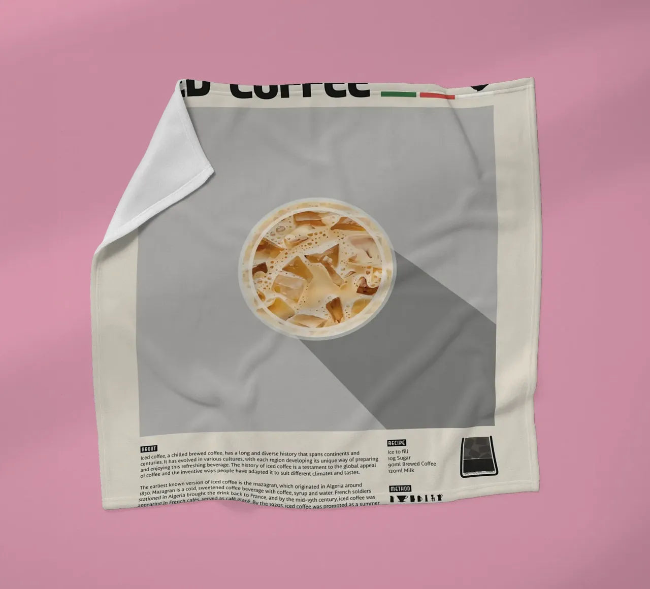 Poster sul caffè freddo coperta in pile da stewar
