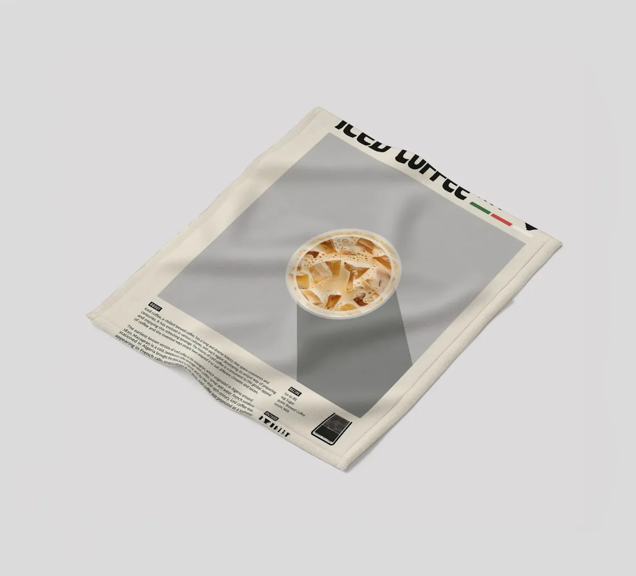 Poster sul caffè freddo coperta in pile da stewar