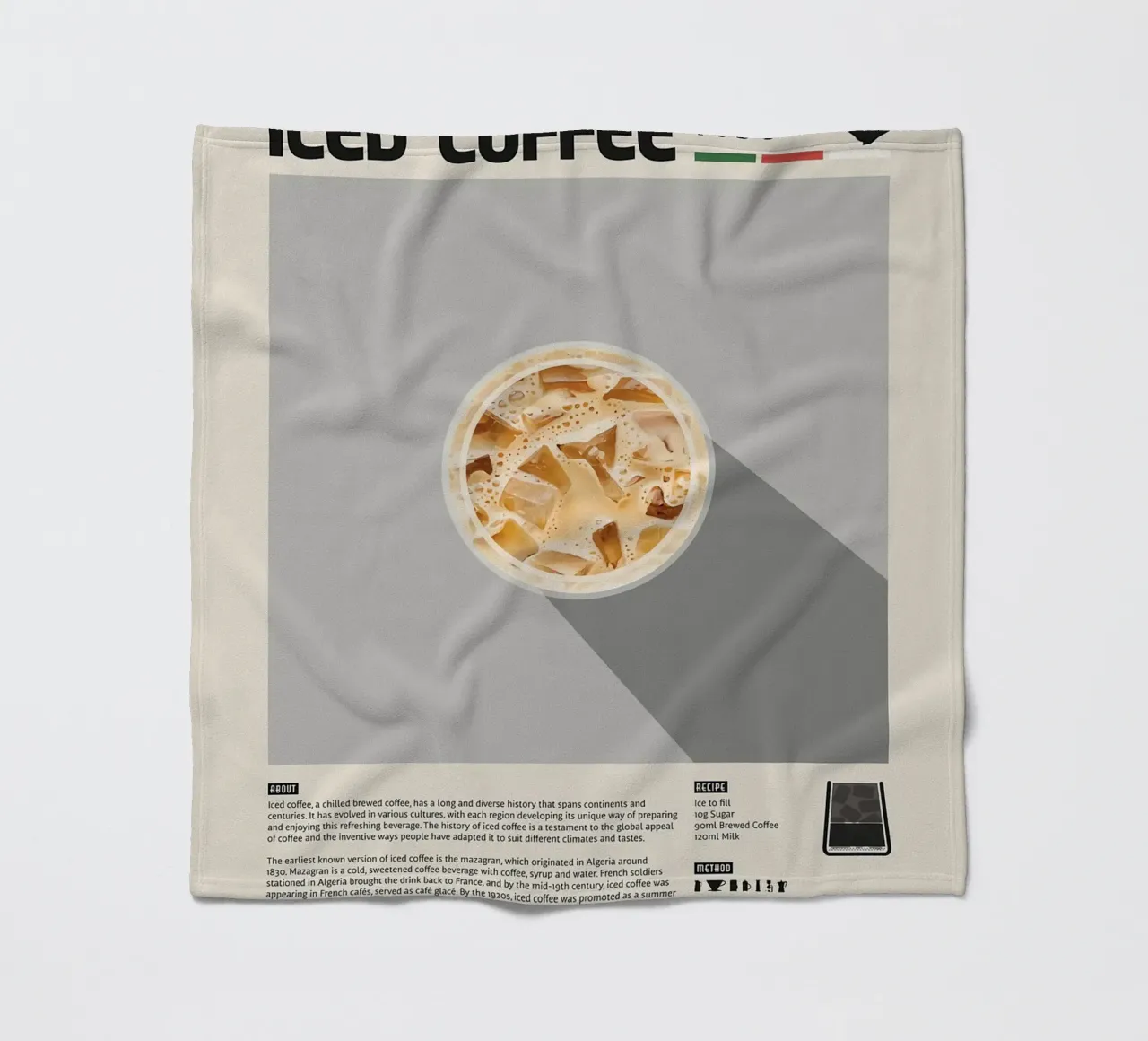 Poster sul caffè freddo coperta in pile da stewar