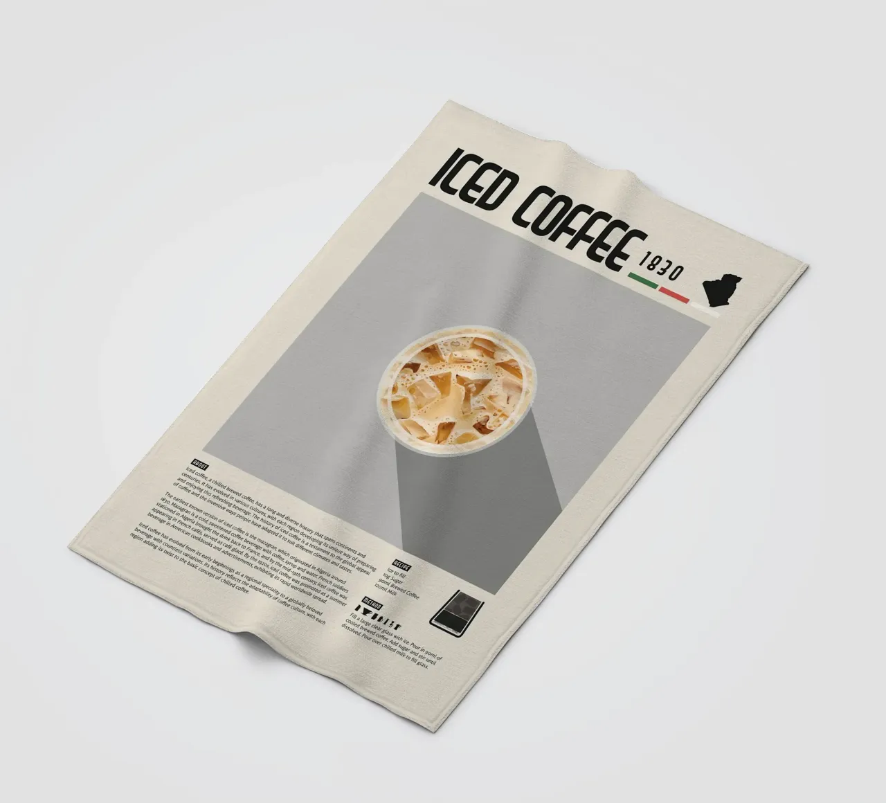 Poster sul caffè freddo coperta in pile da stewar