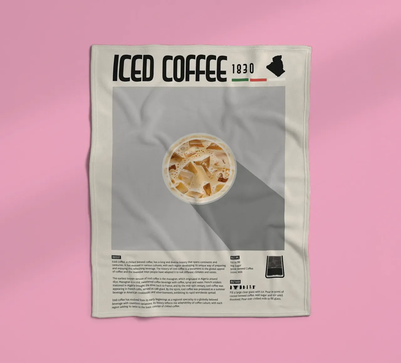Poster sul caffè freddo coperta in pile da stewar