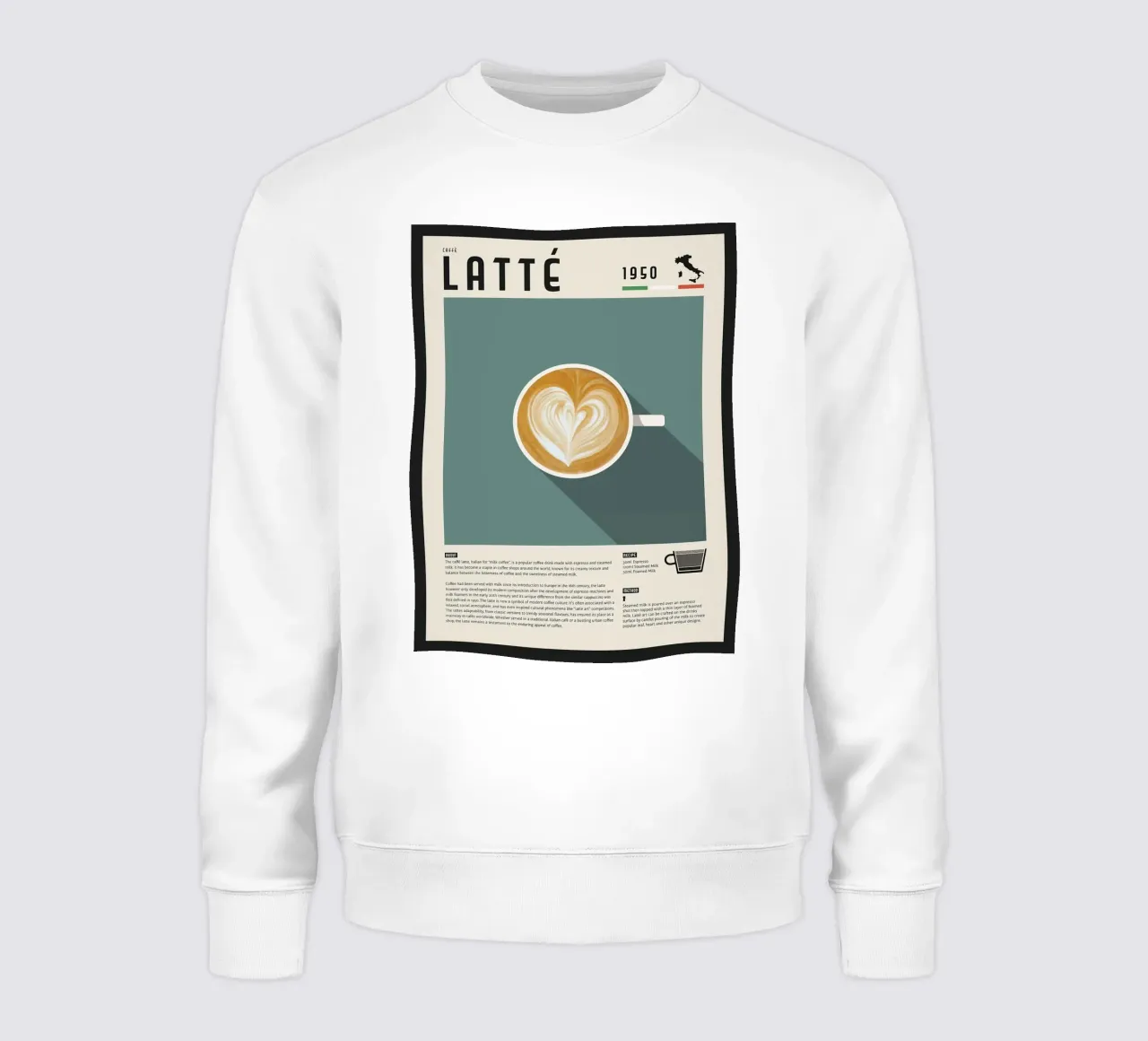 Poster Caffè Latte felpa da stewar