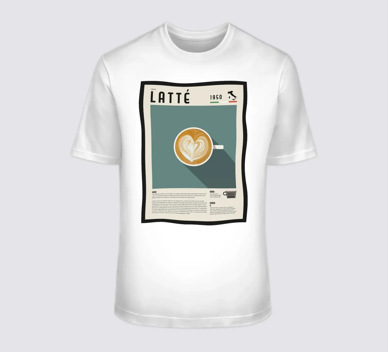 Poster Caffè Latte t-shirt da stewar