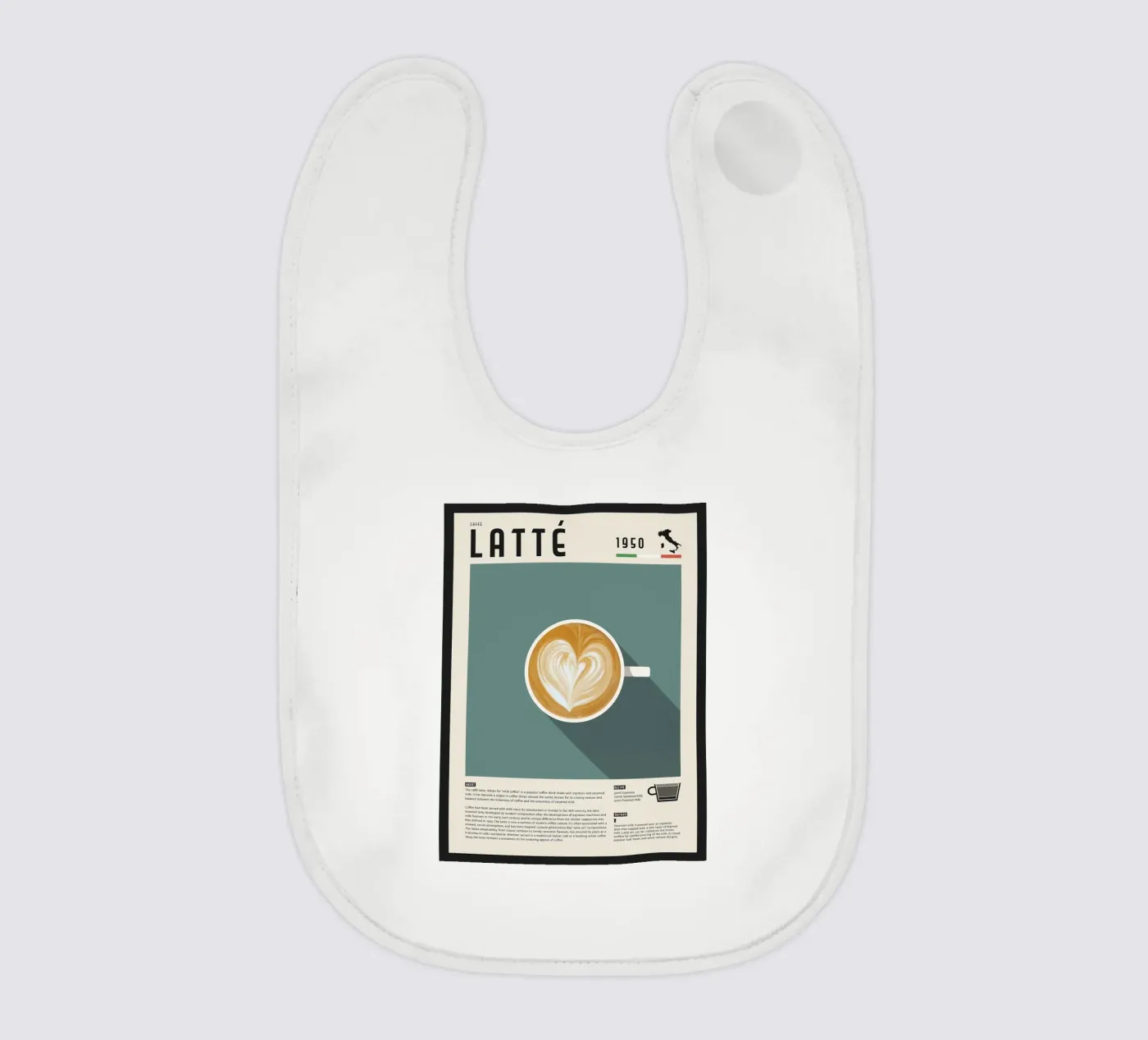 Poster Caffè Latte bavaglino da stewar