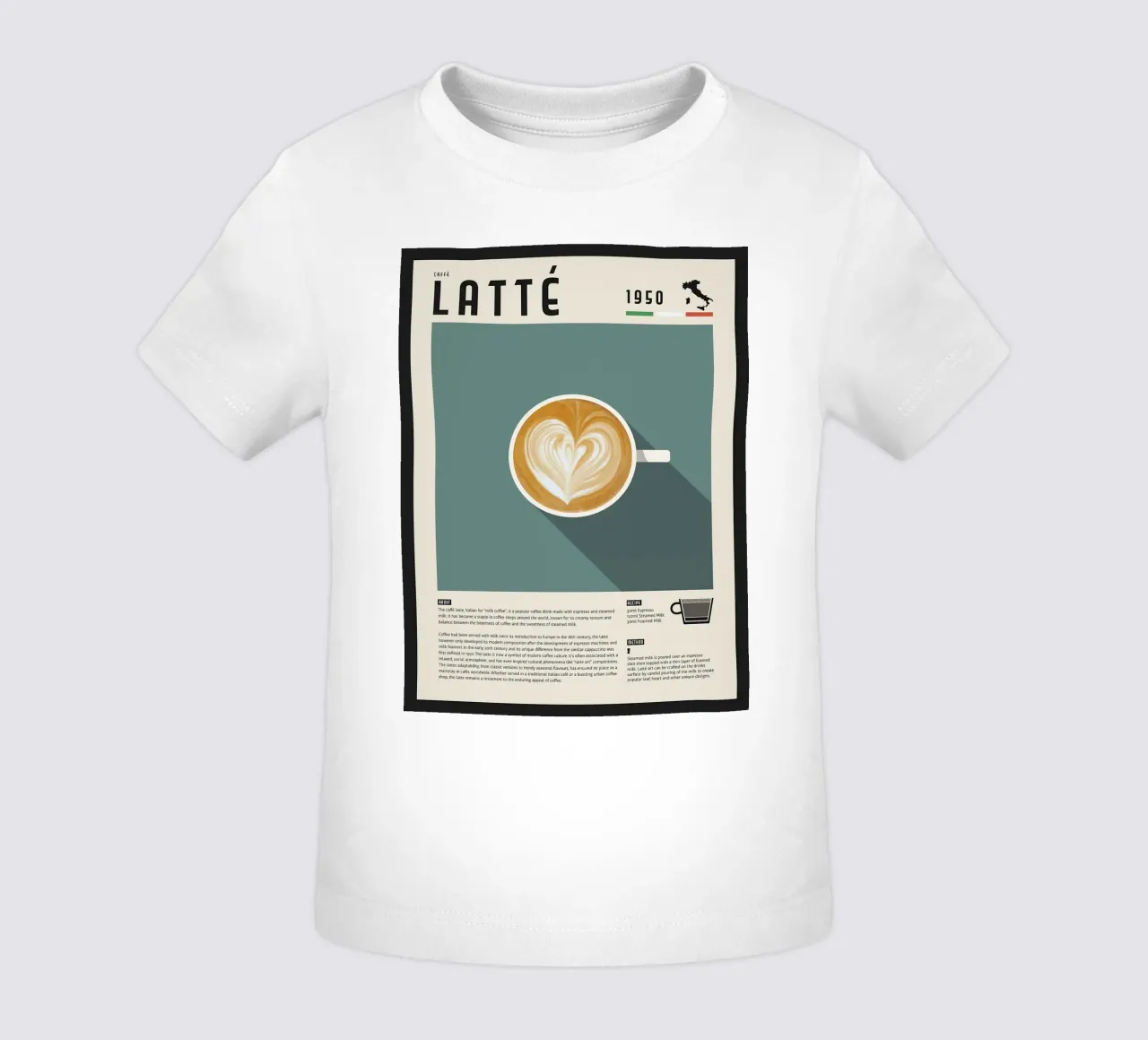 Poster Caffè Latte maglietta neonato da stewar