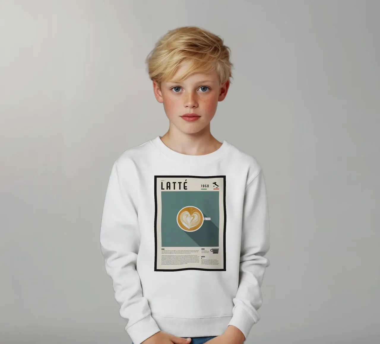 Poster Caffè Latte felpa bambino da stewar