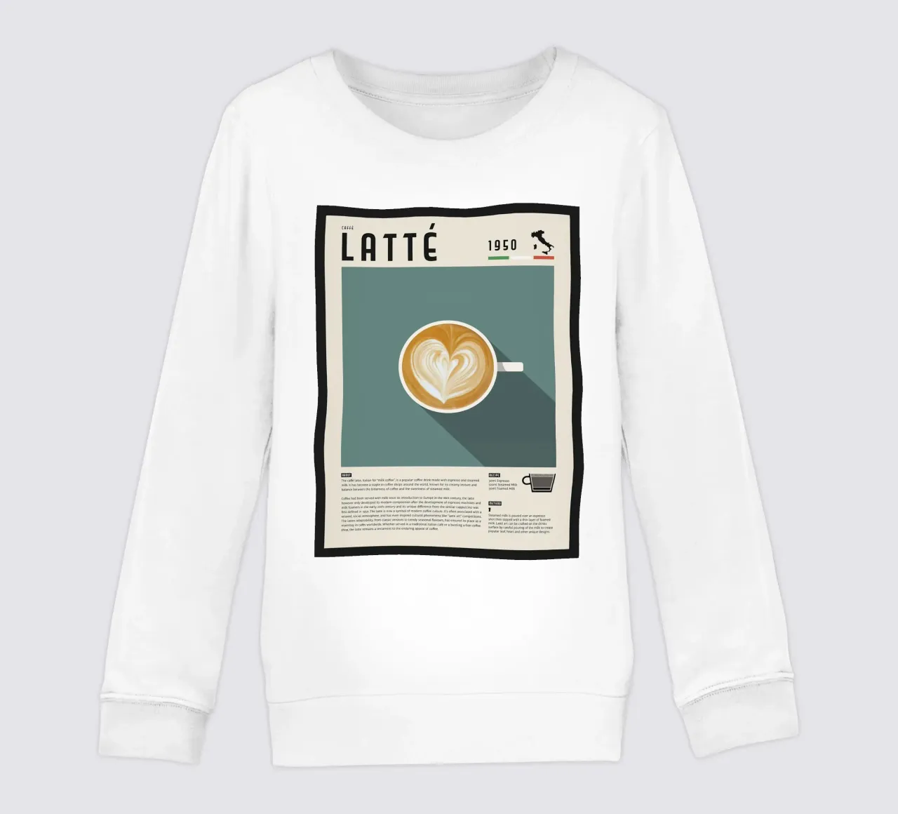 Poster Caffè Latte felpa bambino da stewar