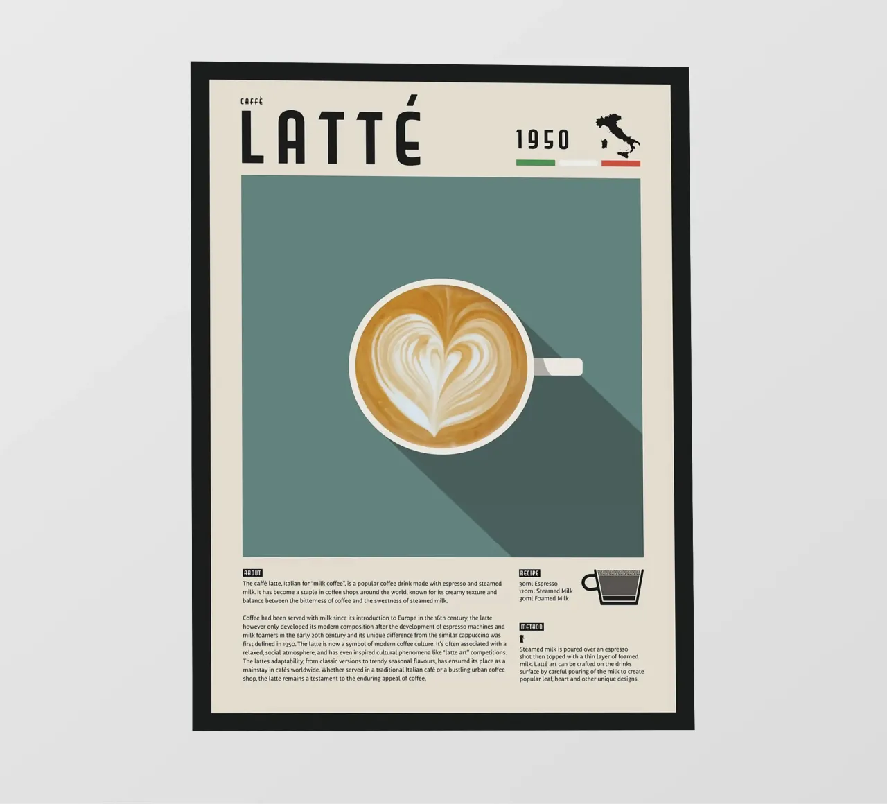 Poster Caffè Latte pellicola backlit da stewar