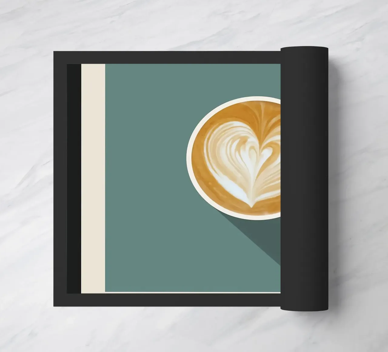 Poster Caffè Latte zerbino da stewar