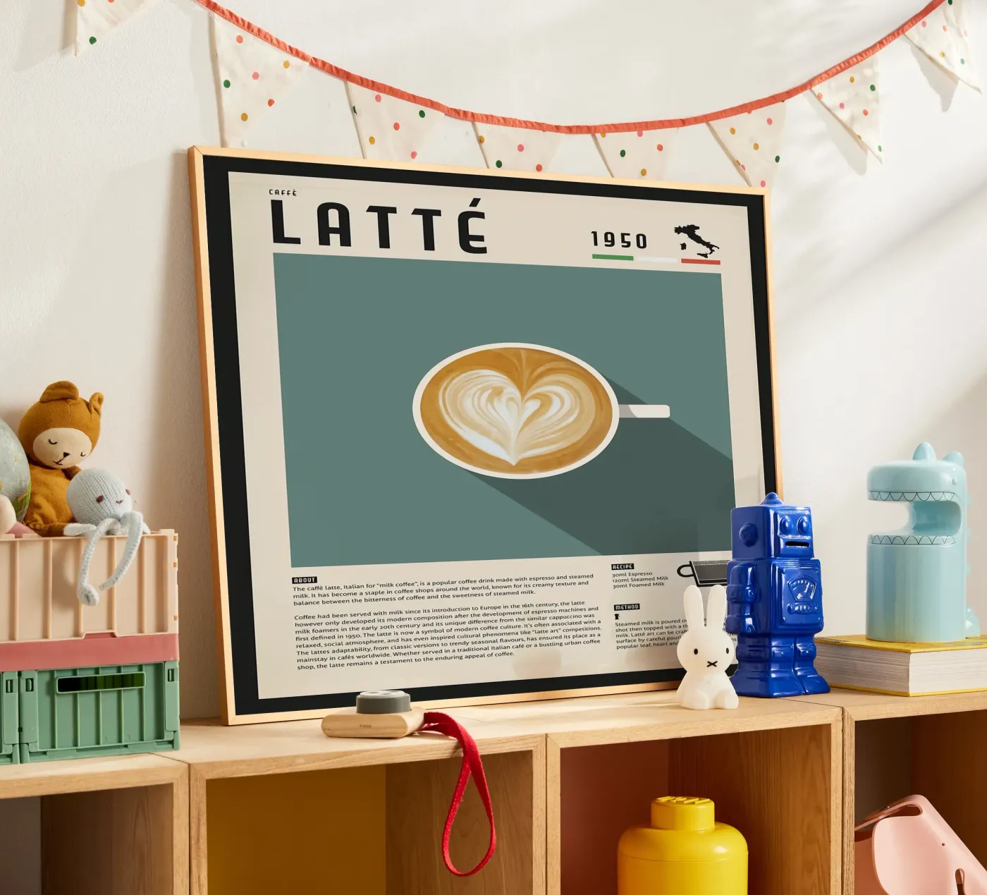 Latte Coffee Poster poster da stewar