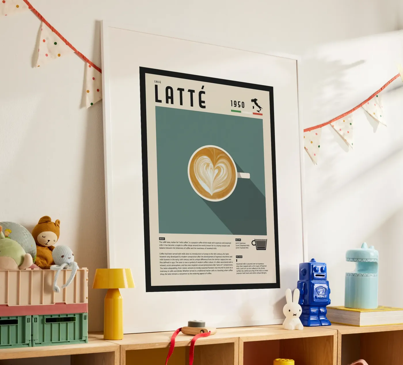 Latte Coffee Poster poster da stewar