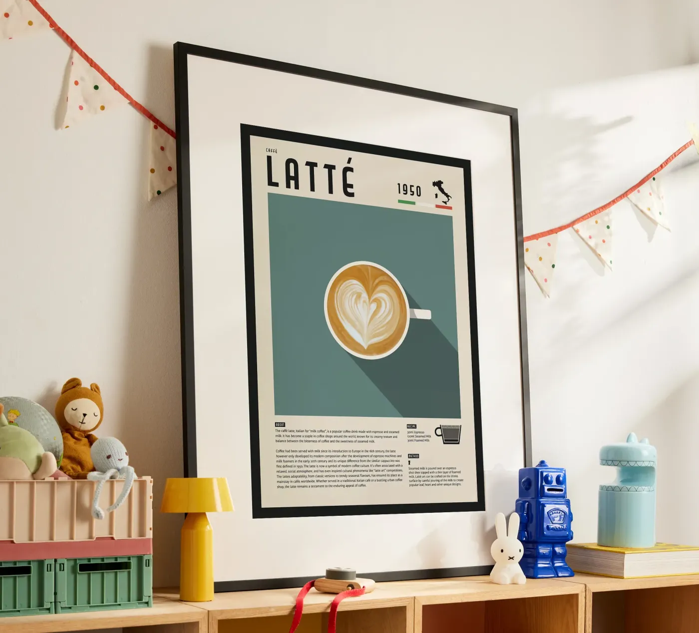 Latte Coffee Poster poster da stewar