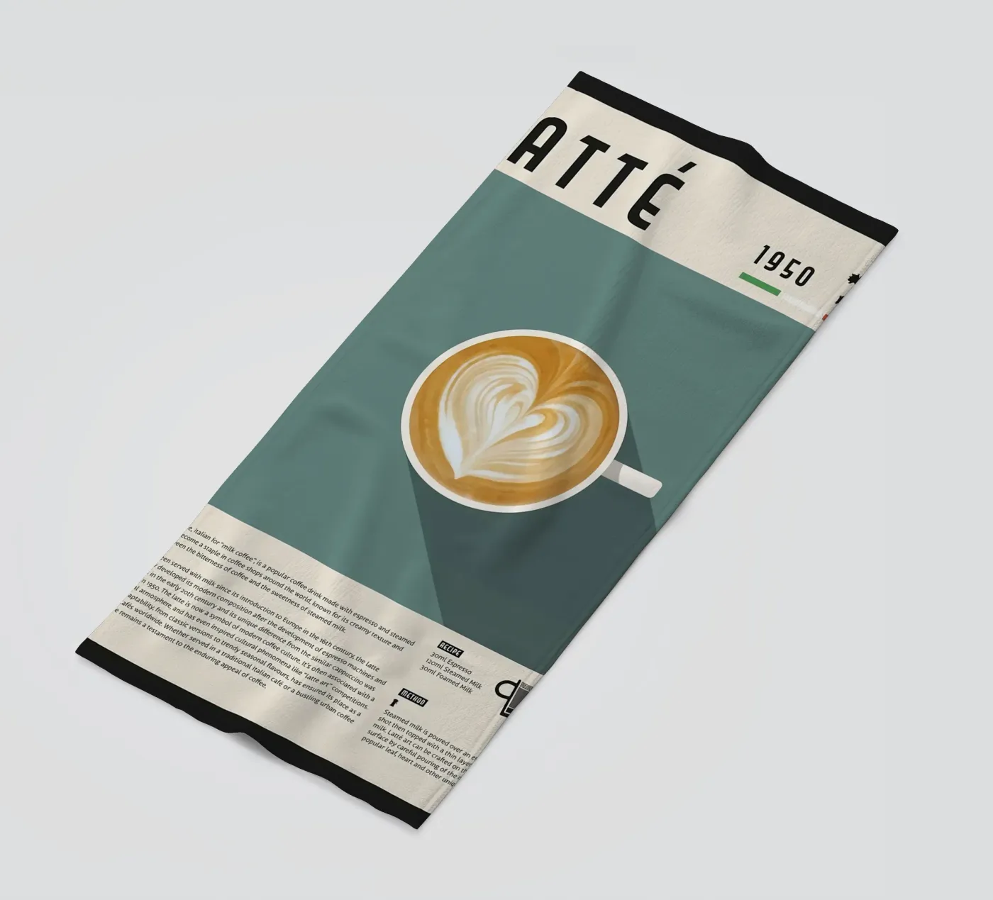 Poster Caffè Latte telo mare da stewar