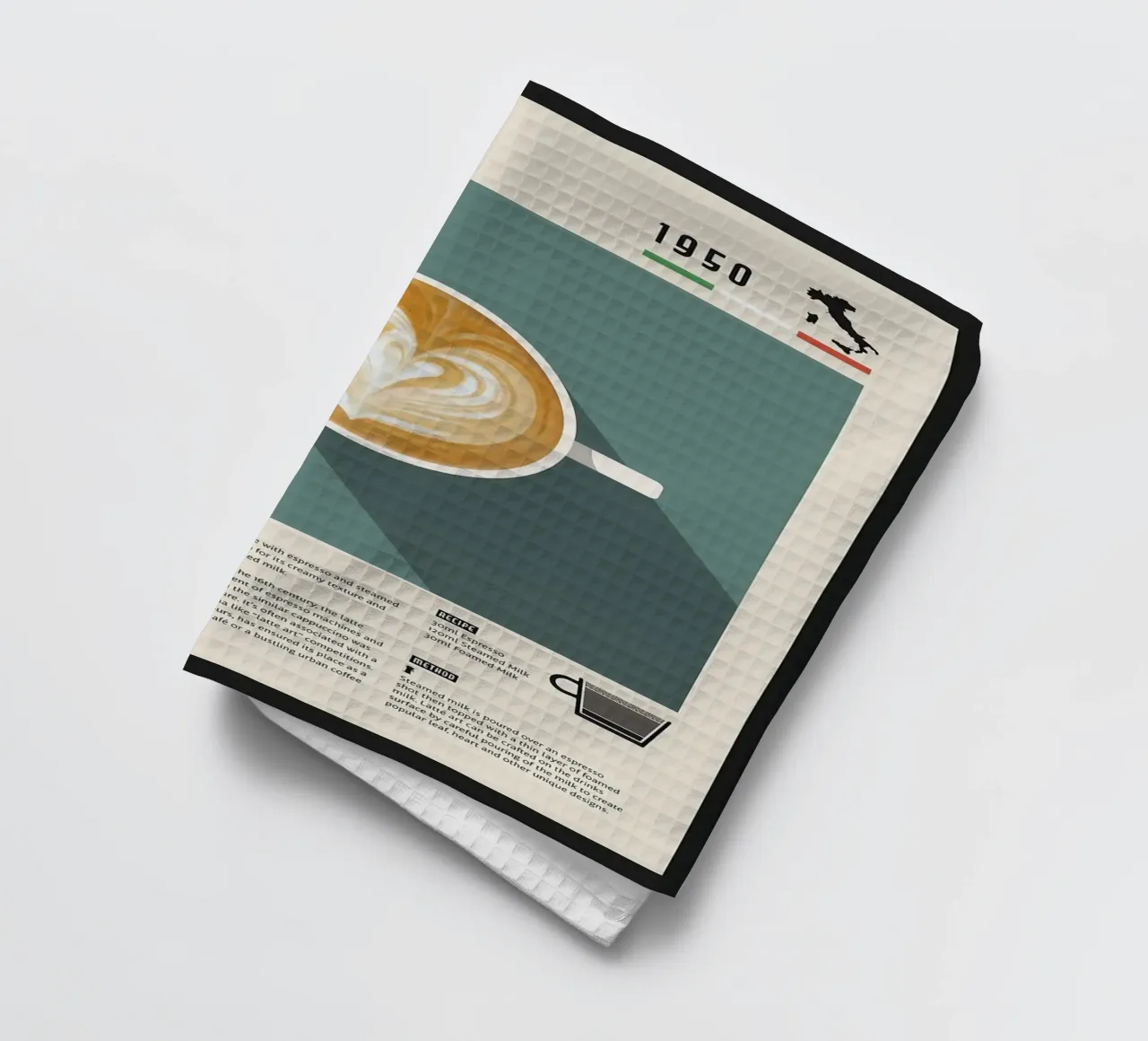 Poster Caffè Latte canovaccio da cucina da stewar