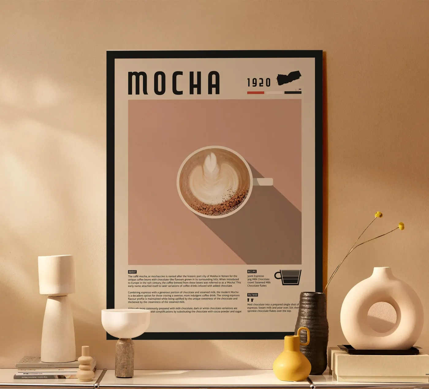 Mocha Coffee Poster plexiglass da stewar