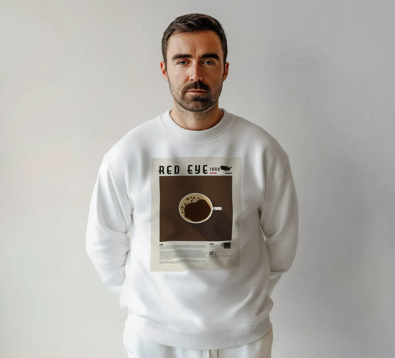 Poster del caffè Red Eye felpa da stewar