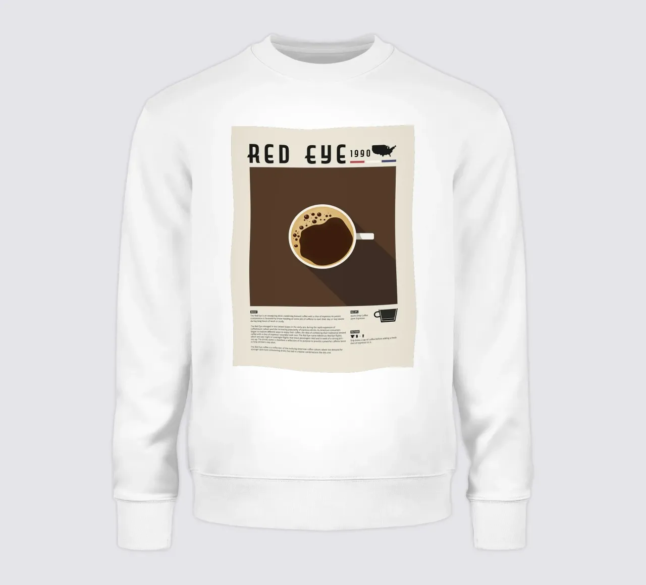 Poster del caffè Red Eye felpa da stewar