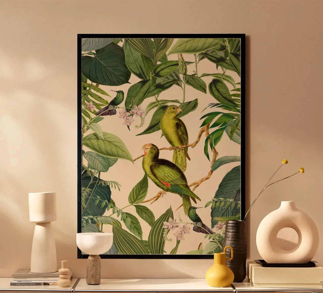 Parrocchetti della giungla tropicale poster da Andrea Haase Vintage World
