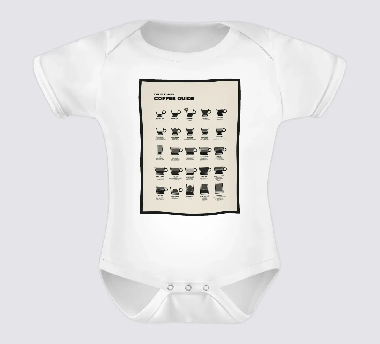 Der ultimative Kaffeeführer Kurzarm Babybody von stewar