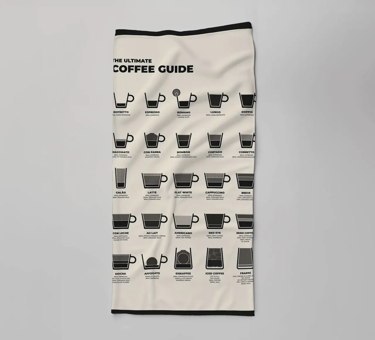 Der ultimative Kaffeeführer Handtuch von stewar