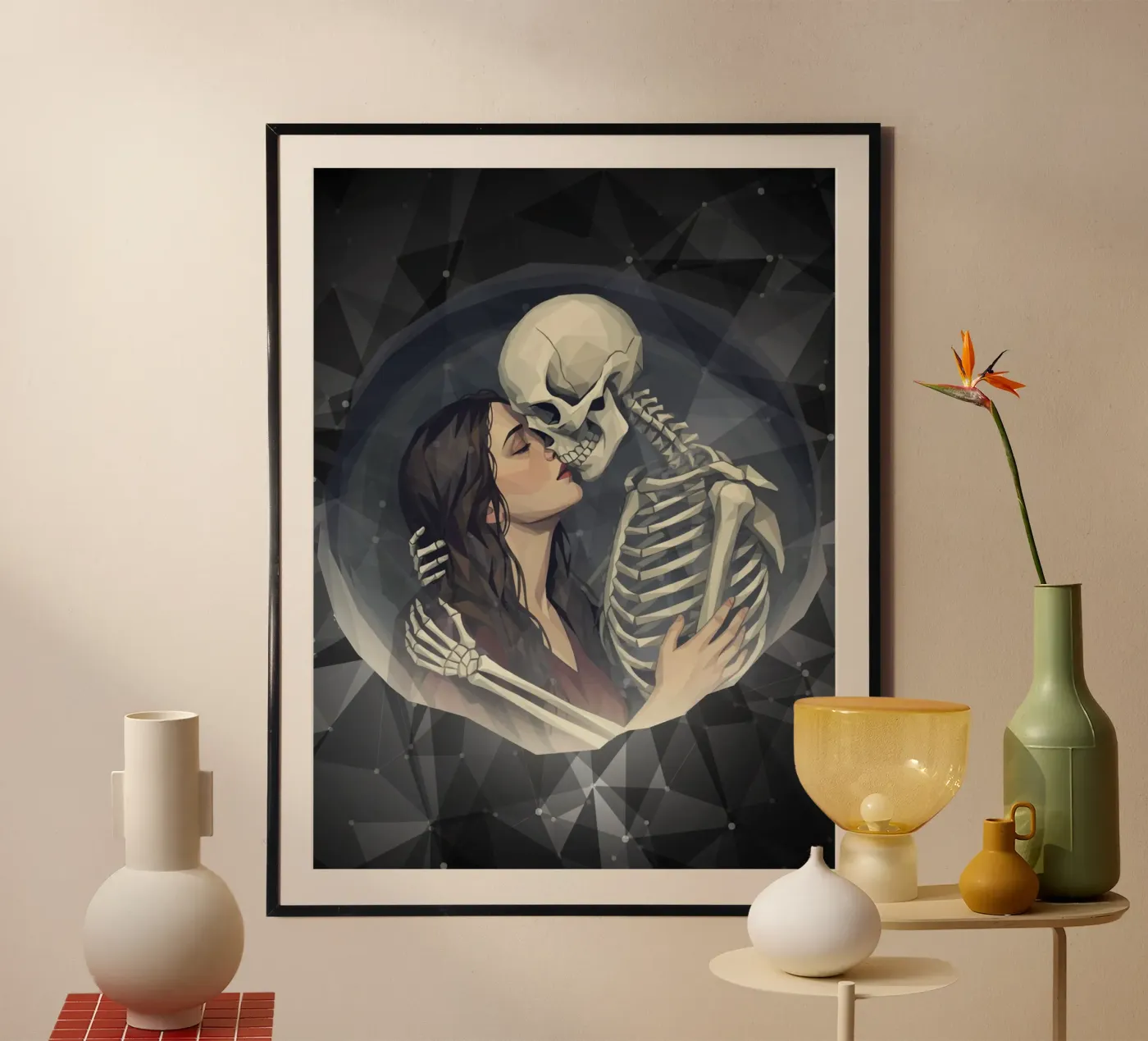 Il bacio della morte Lowpoly poster da Low Profile