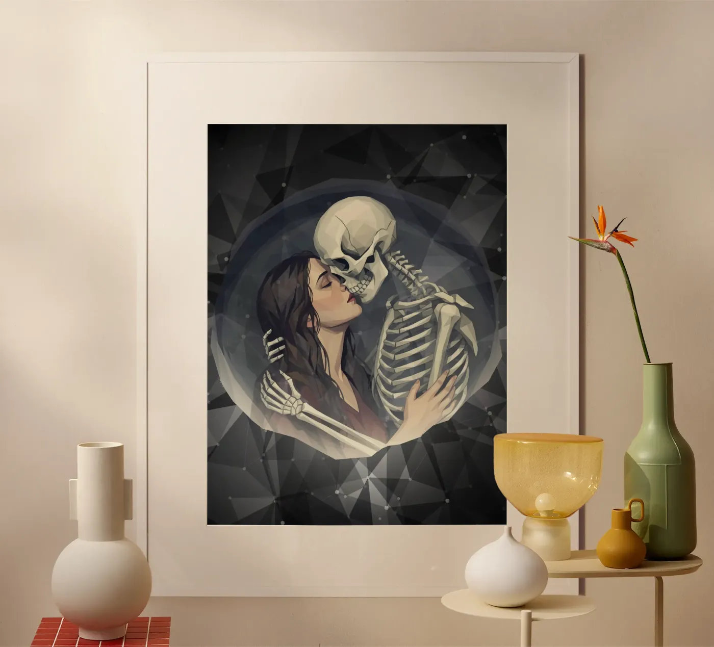 Il bacio della morte Lowpoly poster da Low Profile