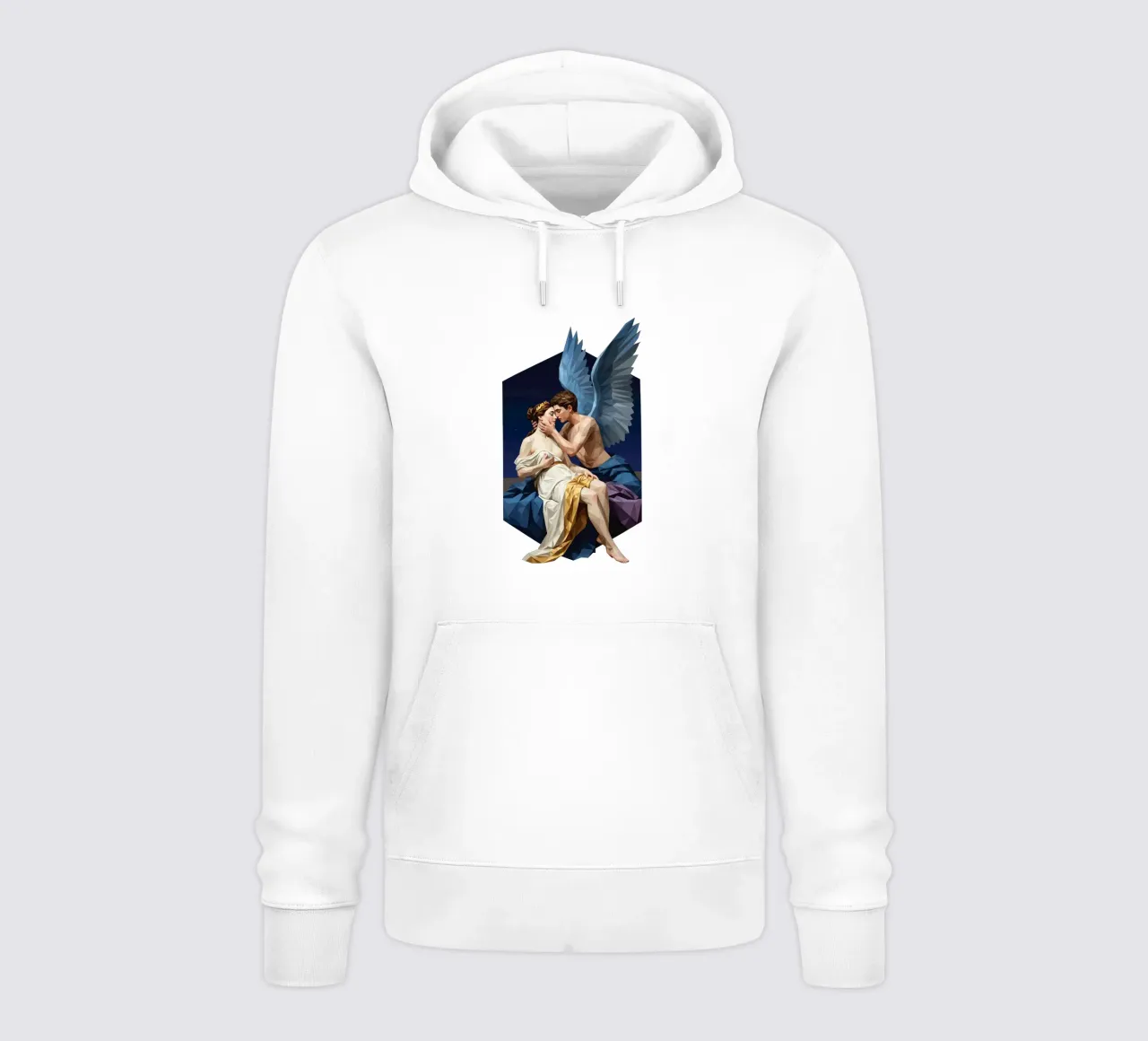 Amore e Psiche Lowpoly felpa con cappuccio da Low Profile