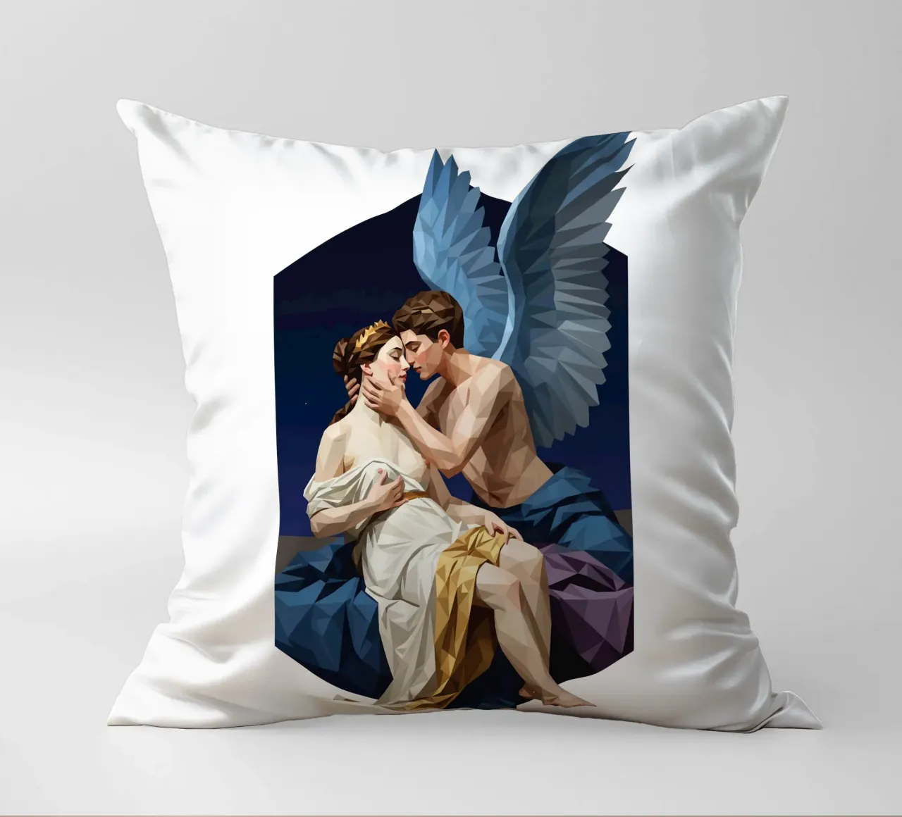 Amore e Psiche Lowpoly cuscino da Low Profile