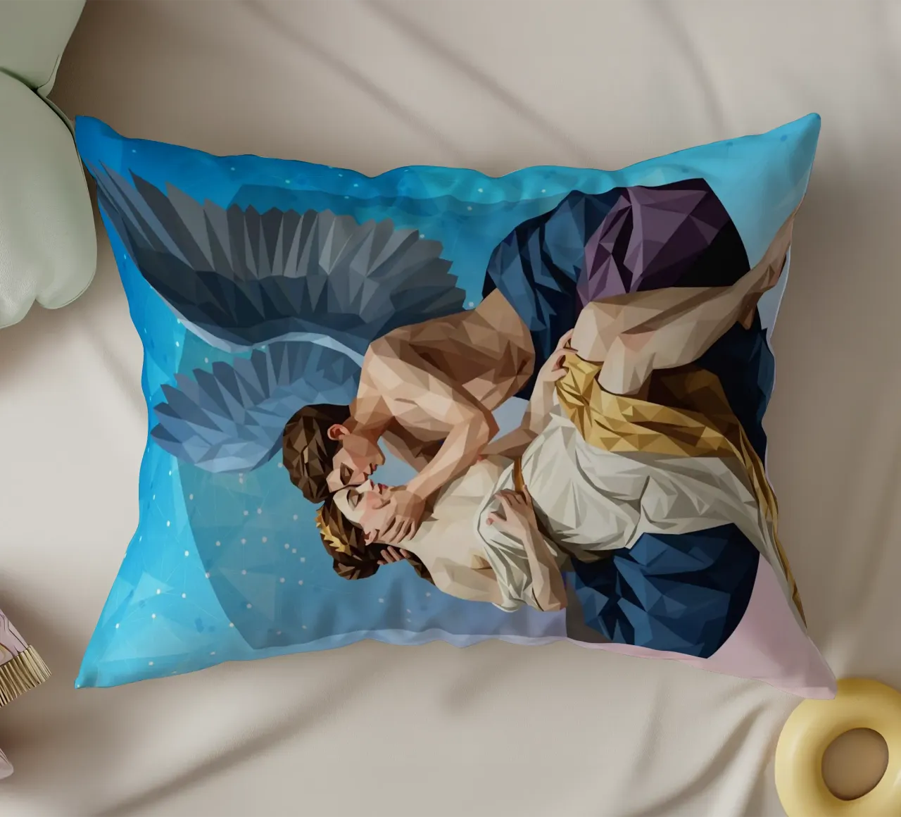 Amore e Psiche Lowpoly cuscino da Low Profile
