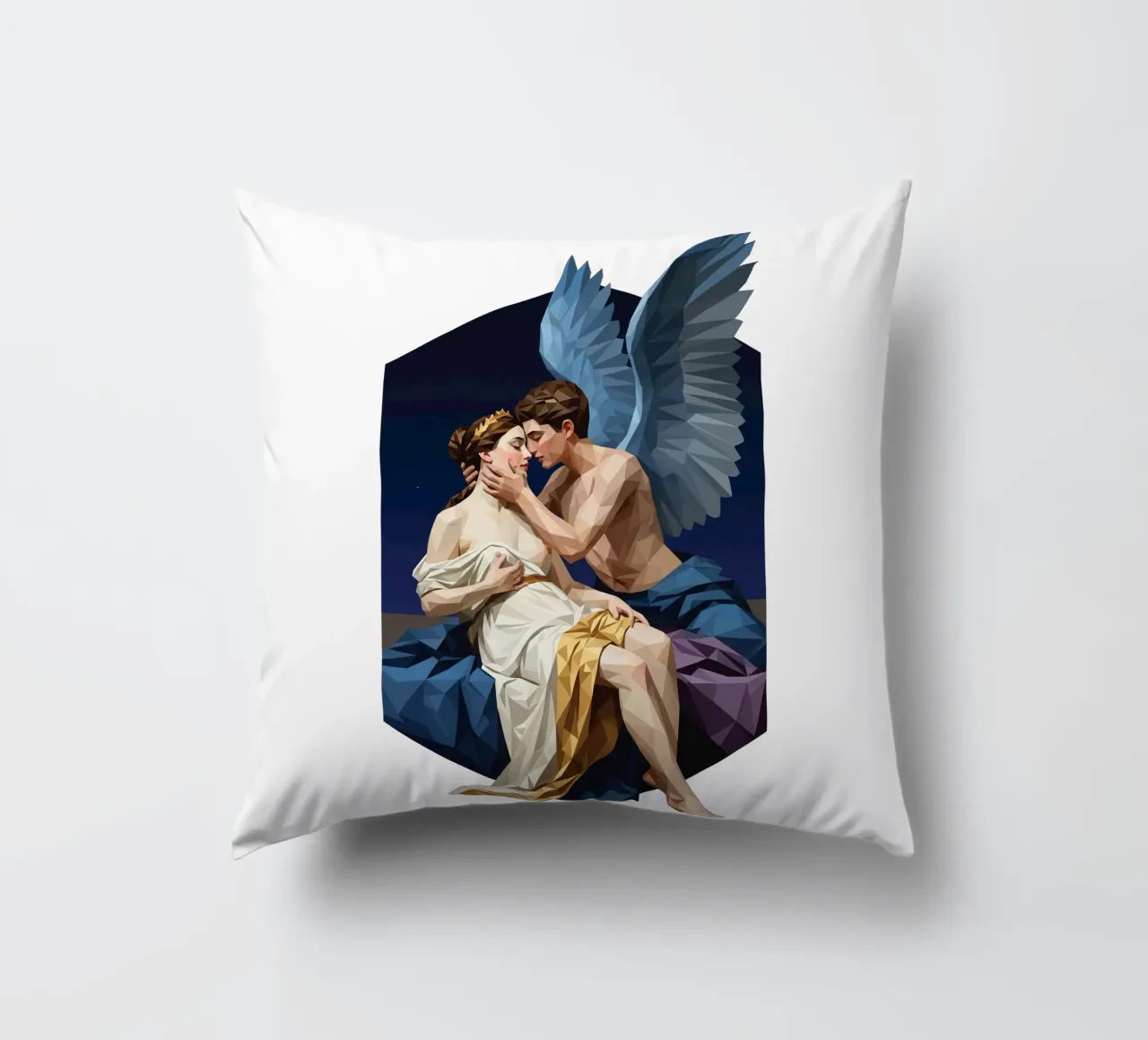 Amore e Psiche Lowpoly cuscino da Low Profile