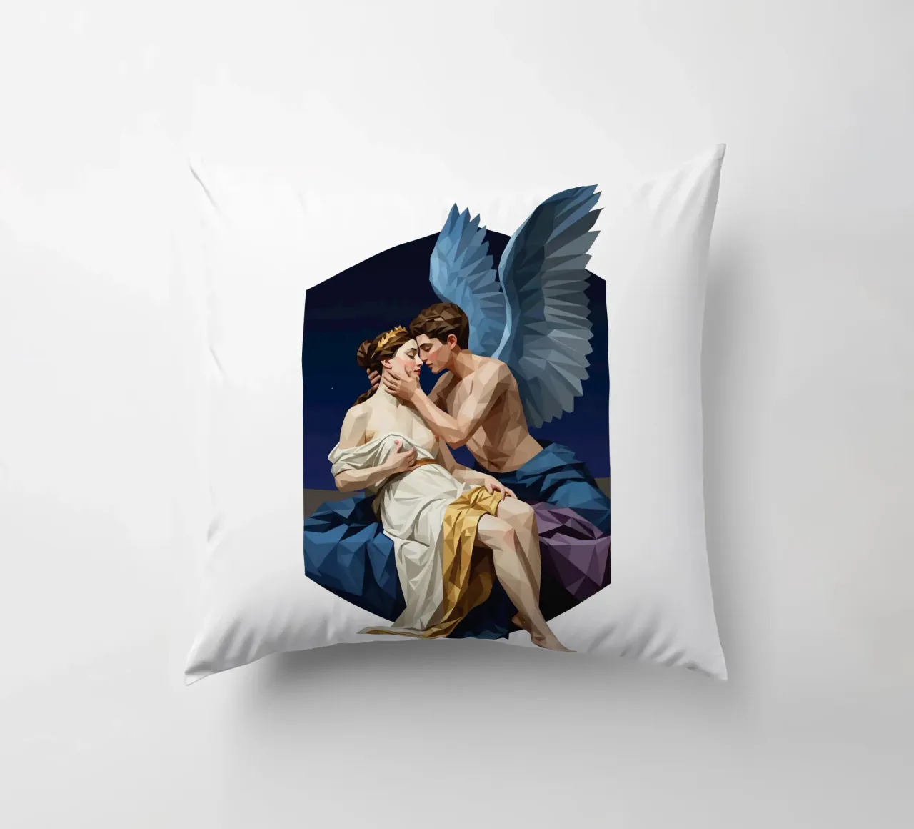 Amore e Psiche Lowpoly cuscino da Low Profile