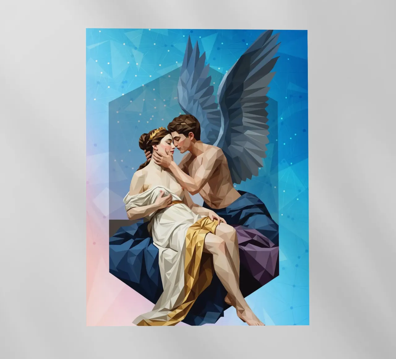 Amore e Psiche Lowpoly pellicola backlit da Low Profile