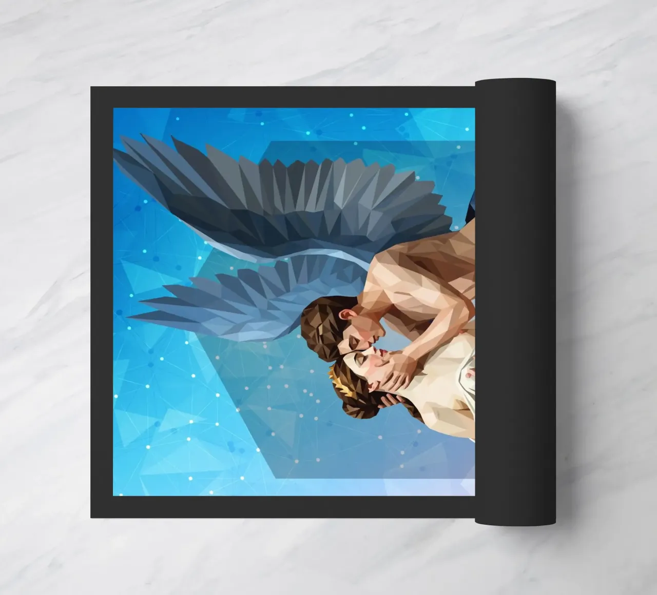 Amore e Psiche Lowpoly zerbino da Low Profile